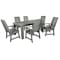 Highwood Usa Weatherly 7pc Rectangular Outdoor Patio Furniture Dining Set 72 x 42 AD-ST7WL1CO4AA-CGE - alternate 1